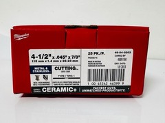 New Lot Of 6 Boxes of Milwaukee 4 1/2 Ceramic Cutting Disc 150 Disc Total