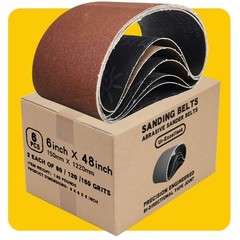 12 Pcs 1×30 Sanding Belts Aluminum Oxide 80 120 150 Grits for Sander