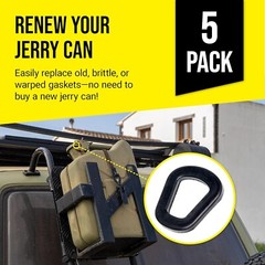 Mission Automotive Jerry Can Gaskets 5 Pack Gas Can Spout Replacement for 20 L