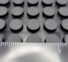 3/16″ Thick Round Stick on Rubber Feet for Electronics 1/2″ Wide Adhesive Back