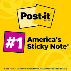 Post-It Super Sticky Notes, 4-Inch X 6-Inch, Supernova Neons Collection, Lined,