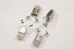 Lot of 4 SS-39200-010 Bel Stewart Cat6 Modular Connector Plug RJ45 8p8c Clamp