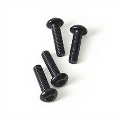 M3 X 4Mm (100 Pack) Button Head Socket Cap Screws, Black Oxide 304 Stainless Ste