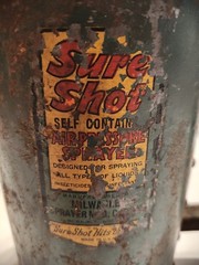 ANTIQUE SURE SHOT SPRAY BOTTLE BRASS WORKS