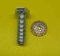 Tap Bolt Metric, FT, GR 10.9 Zinc M12 x 1.75 x 40 mm Length, 25 Pcs