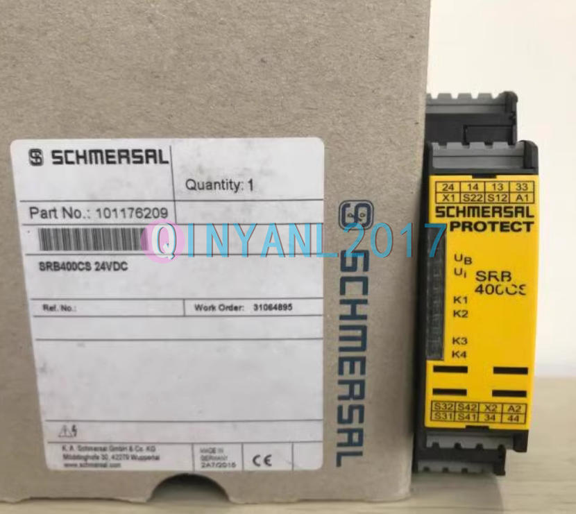 1PCS New SCHMERSAL SRB400CS-24VDC safety relay 101176209
