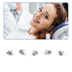 AZDENT Dental Ortho Bondable Buccal Tubes 1st 2nd Molar Roth MBT Non-convertible