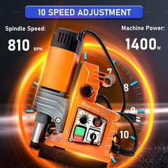 iMeshbean Magnetic Drill 1400W 2922lbf/13000N Portable Mag Drill Press 810RPM
