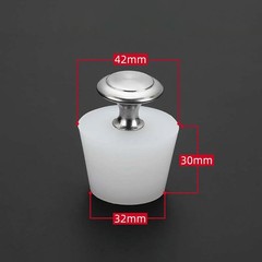 Tapered Plugs Wine Stoppers Silicone Bung With Handle Reusable Sealing Stopper
