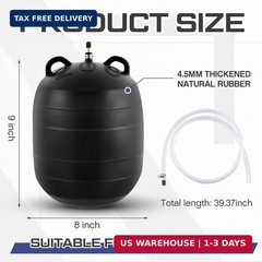 8 Inch Inflatable Pipe Plug Sewer Test Plug Rubber Plumbing Test Balloon Ball fo