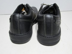 CAT Caterpillar Oversee Oxford Steel Toe Work Shoes Black Leather Mens 7.5 Wide