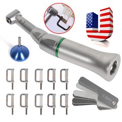 Dental 4:1 Reduction Contra Angle IPR Handpiece & 10 Interproximal Strips Kit
