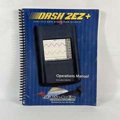 Astro-Med Dash 2EZ+ Plus Data Recorder OPERATIONS MANUAL Book