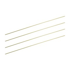 Pack of 6 Brass Tube 1mm-2mm OD x 0.2mm Wall Thickness 300mm Length Metal Tubing