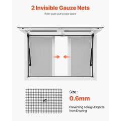 Uimoso Concession Stand Service Window with Aluminum Alloy Awning for Food Truck