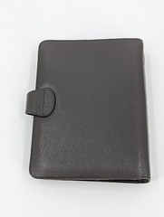 Franklin Covey CO AVA Gray Binder 9.2”x7” Full Grain Leather for Classic Planner
