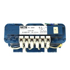 MTE RL-02501 3 Phase Line Reactor Transformer 0.50mH 25 Amps 600VAC Max 50/60Hz