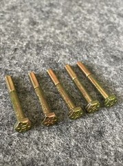 Lot Of 85 1/4-20 x 2″ Hex Head Screw Zinc Yellow-Chromate Plated Grade 8 Steel