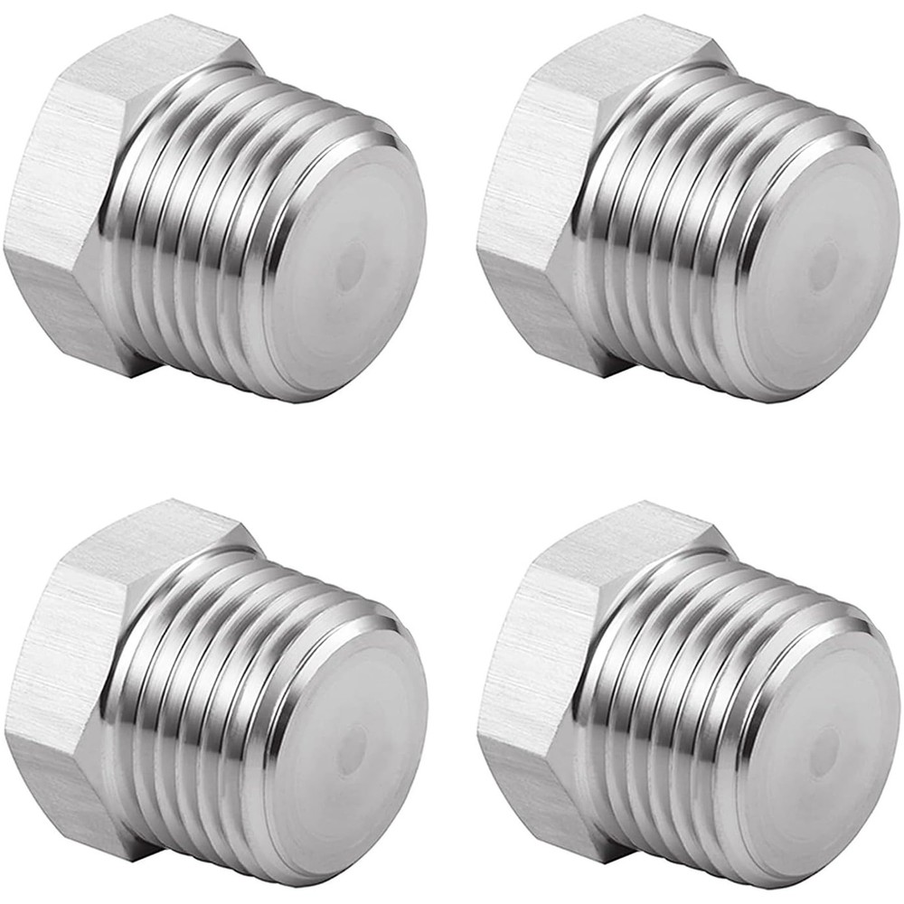 Outer Hex Head Thread Pipe Plug Fitting 3/4″ NPT Male,304 Stainless Steel