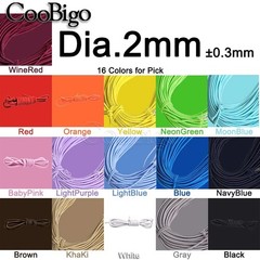 Round Elastic cord – stretch bungee cord – 1.5, 2, 3, 4, 5 mm diameter