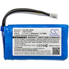 New 3600mAh Battery For JBL Link 10 GSP103465 Speaker 3.7V 3600mAh Li-Polymer
