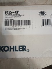 Kohler K-9135-CP 2.25” ID, 4.25” OD Brass, PVC, Tile-In, Shower Drain-Chrome