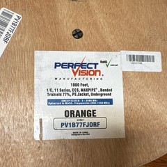 Perfect Vision 11 Series Underground Coaxial Cable 1000ft Orange PE Jacket