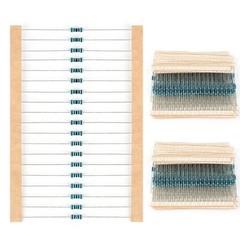 600PCS 1/4W Metal Film Resistor Assortment Kit – 30 Values (10Ω to 1MΩ) ±1%
