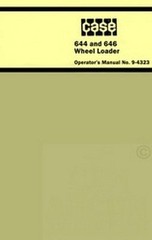 Case 644 and 646 Wheel Loader Tractor Operators Manual