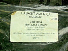 HABASIT Conveyor Belting ETBH3254 – 450H200 X 0.250 IN NEW