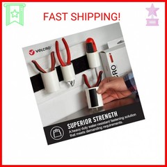 VELCRO Brand Heavy Duty Fasteners | 4×2 Inch Strips 4 Sets | Holds 10 lbs | Stic