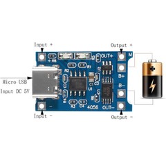 20PCS Type-C USB 5V 1A 18650 TP4056 Lithium Battery Charging Board Charger