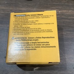 DeWalt CA0342 Powder Load, 0.22 Caliber, Yellow DDF1111400 100 COUNT TWO BOXS