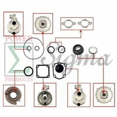 Gasket and Mechanical Seal For Predator 2″ in. 212cc Semi-Trash Water Pump 63405