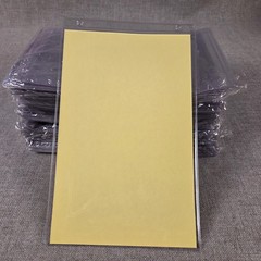 (243) Clear Vinyl Hanging Tag Protectors 7″ x 11″ Insert Size NOS