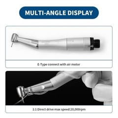 AZDENT Dental E-generator LED High Speed/Slow Low Speed Handpiece Kit 4H/2H
