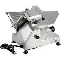 9″ Manual Gravity Feed Meat Slicer Semi-Automatic Commercial Machine 1/6 HP