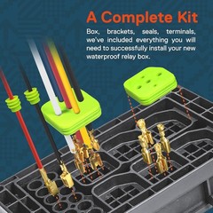 12V Waterproof Fuse Relay Box 6 Relay 6 ATC ATO Holder