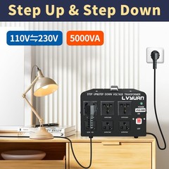 5000W Voltage Transformer Converter Step Up Down 110V 220V-240V Heavy Duty Power