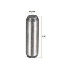 3/16-Inch x 5/8-Inch Dowel Pins Heat Treated Alloy Steel Bright Finish 10pcs