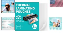 Letter Size Laminating Sheets, 8.5 x 11 Inches, Ultra Clear