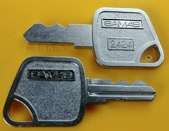 Sam4s Pair 2424 Cash Drawer ECR Register Keys, Fits CRS & Sam4s ER SPS NR Series