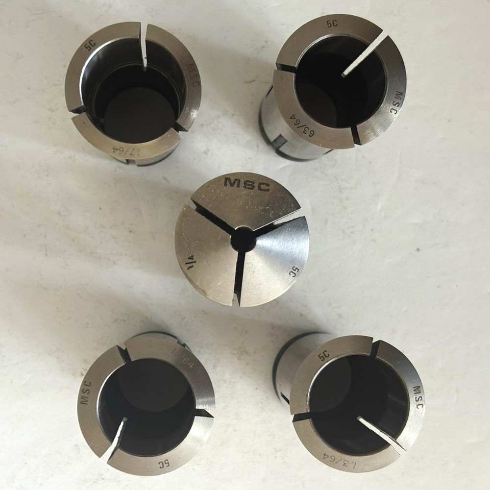 5C Emergency Collets MSC Lot of 5 PCS Machinable Steel Hardinge Compatible NEW!
