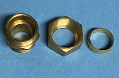 3/4 In. MIP x 7/8″ OD Compression Coupling Connector Adapter fits 3/4″ Copper