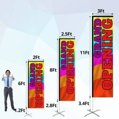 Anley Custom Rectangle Feather Flags Swooper Advertising Banners Flags