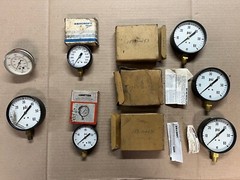 Lot of 7 NOS Pressure PSI Gauge Ametek, Ashcroft, Marsh Most New in Box