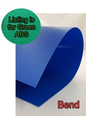 Green ABS Plastic Sheet 0.0394″ (1mm) x 8-1/2″ x 10-1/2″, Qty 4