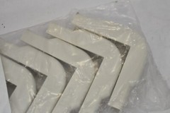 Lot of 10 Multilink O/S Corner & Radius Squares Office White Finish 99443K