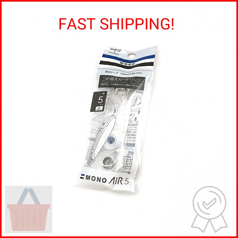 Tombow 68697 MONO Air Correction Tape Pen-type Refill, 1-Pack