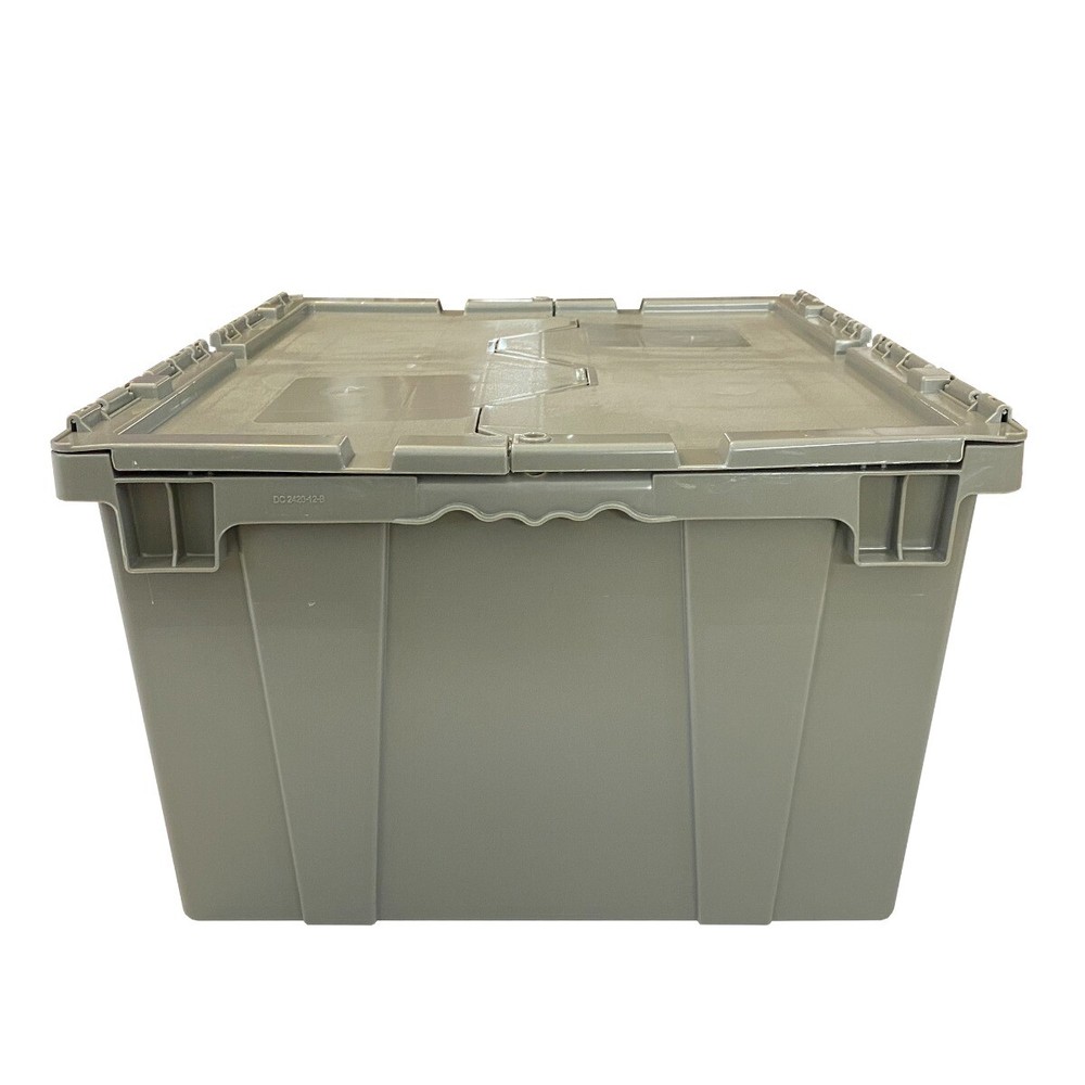 UBMOVE Handheld Attached Lid Container 21.9″ x 15.3″ x 17.2″ Gray